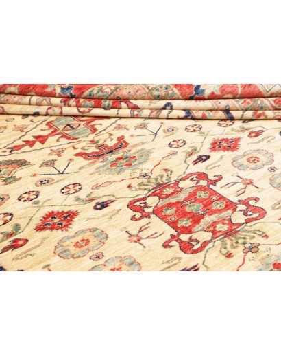 Tappeto Kazak Fine Pakistan giallo marrone 308x375
