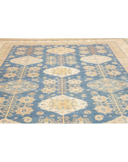 Tappeto Kazak Fine Pakistan beige giallo 308x424