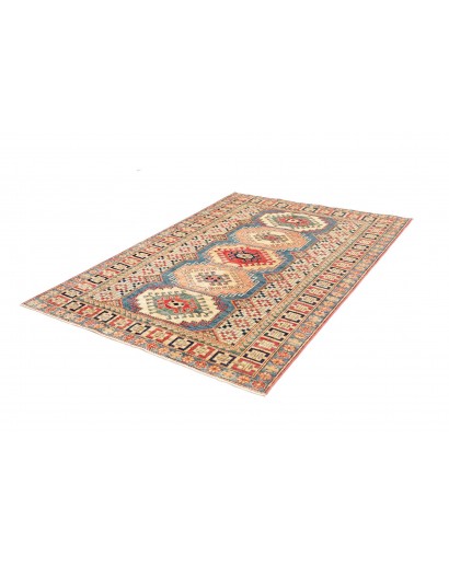 Tappeto Kazak Fine Pakistan beige grigio 146x205