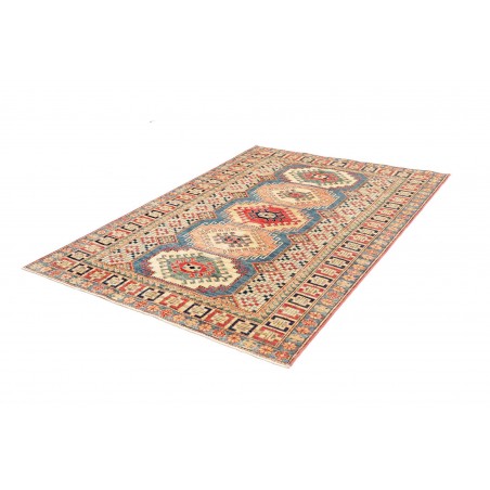 Tappeto Kazak Fine Pakistan beige grigio 146x205