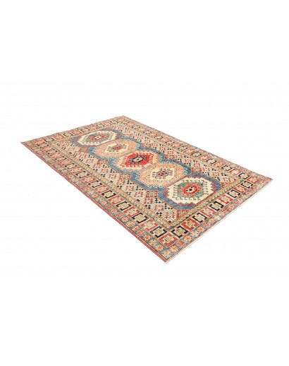 Tappeto Kazak Fine Pakistan beige grigio 146x205