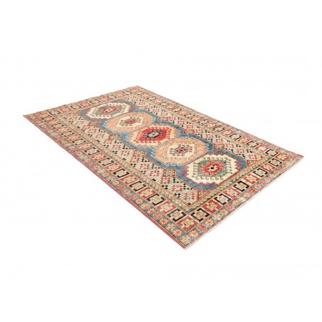 Tappeto Kazak Fine Pakistan beige grigio 146x205