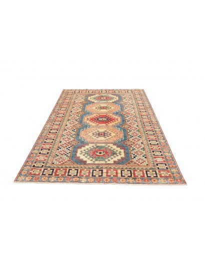 Tappeto Kazak Fine Pakistan beige grigio 146x205