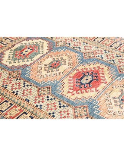 Tappeto Kazak Fine Pakistan beige grigio 146x205