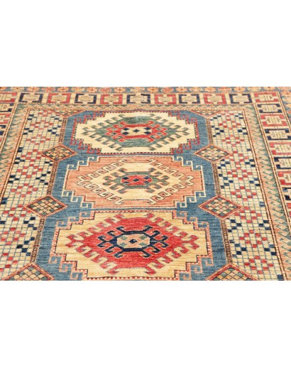 Tappeto Kazak Fine Pakistan beige grigio 146x205
