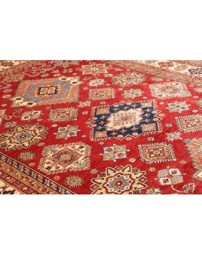 Tappeto Kazak Fine Pakistan marrone giallo 280x370