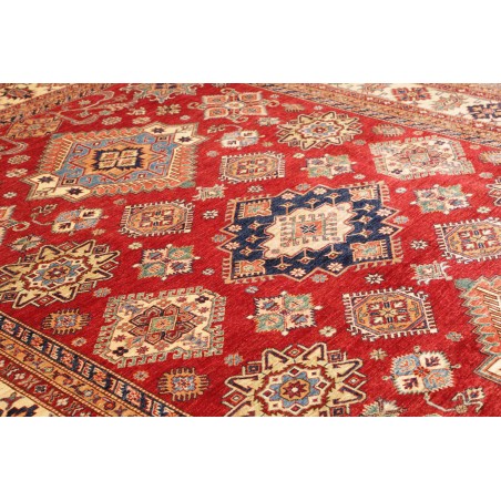 Tappeto Kazak Fine Pakistan marrone giallo 280x370
