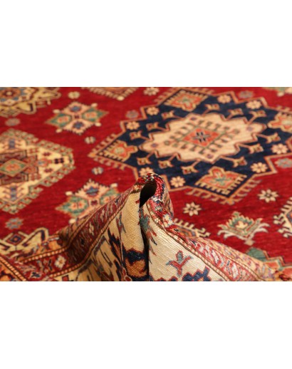 Tappeto Kazak Fine Pakistan marrone giallo 280x370
