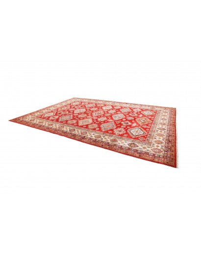 Tappeto Kazak Fine Pakistan marrone grigio 297x410