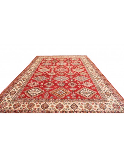 Tappeto Kazak Fine Pakistan marrone grigio 297x410