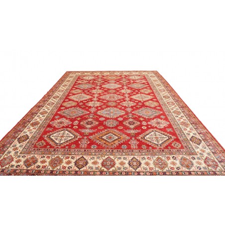 Tappeto Kazak Fine Pakistan marrone grigio 297x410