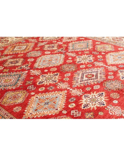 Tappeto Kazak Fine Pakistan marrone grigio 297x410