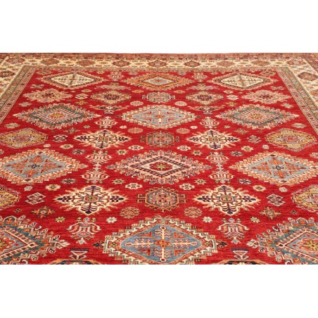 Tappeto Kazak Fine Pakistan marrone grigio 297x410