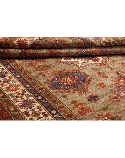 Tappeto Kazak Fine Pakistan arancione giallo 145x203