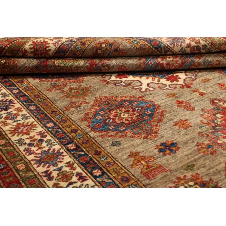 Tappeto Kazak Fine Pakistan arancione giallo 145x203