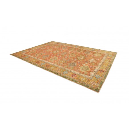 Tappeto Kazak Fine Pakistan marrone verde 262x356