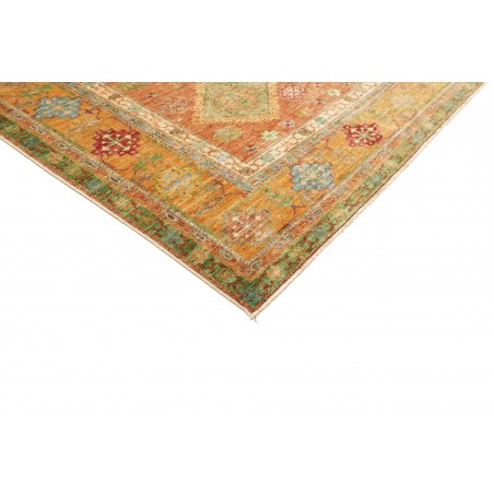 Tappeto Kazak Fine Pakistan marrone verde 262x356