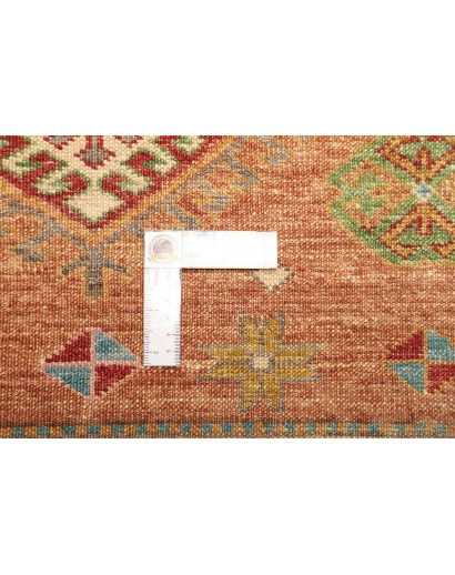 Tappeto Kazak Fine Pakistan marrone verde 262x356