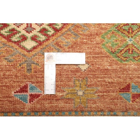 Tappeto Kazak Fine Pakistan marrone verde 262x356