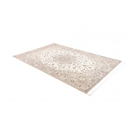 Tappeto Nain 6La Persia bianco azzurro 160x245