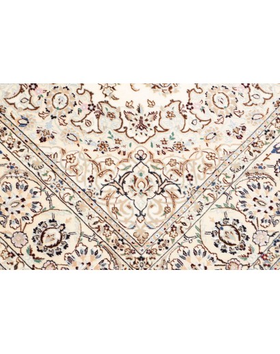 Tappeto Nain 6La Persia bianco azzurro 160x245