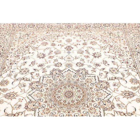 Tappeto Nain 6La Persia bianco azzurro 160x245