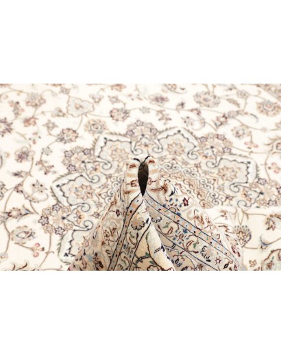 Tappeto Nain 6La Persia bianco azzurro 160x245