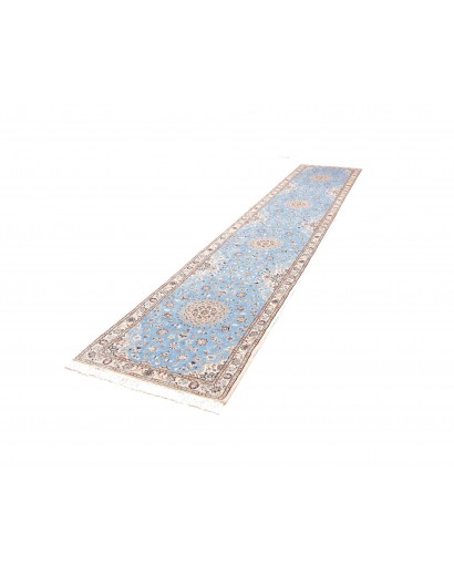 Tappeto Nain 6La Persia bianco blu 85x440