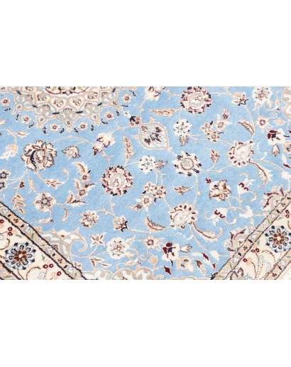 Tappeto Nain 6La Persia bianco blu 85x440