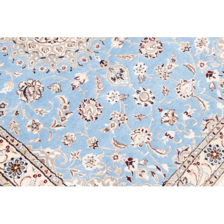 Tappeto Nain 6La Persia bianco blu 85x440