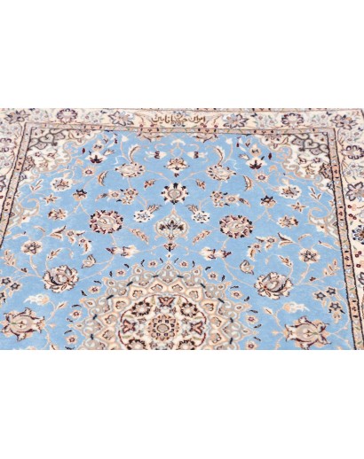 Tappeto Nain 6La Persia bianco blu 85x440