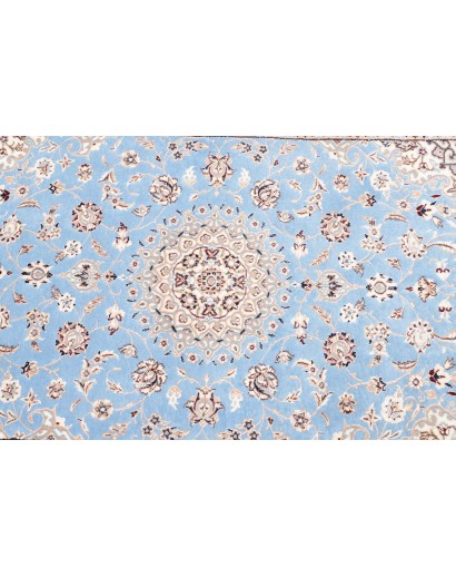 Tappeto Nain 6La Persia bianco blu 85x440