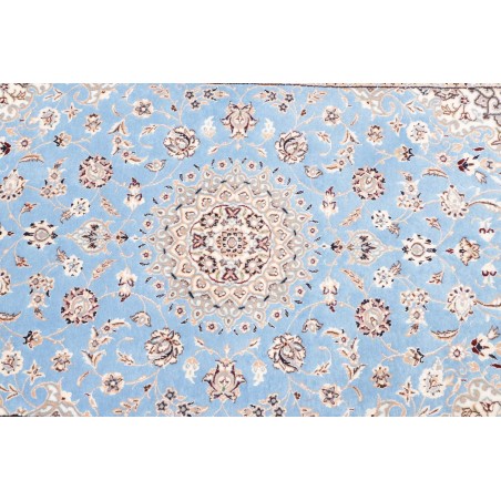 Tappeto Nain 6La Persia bianco blu 85x440