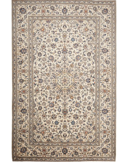 Tappeto Kashan Persia beige verde 197x303
