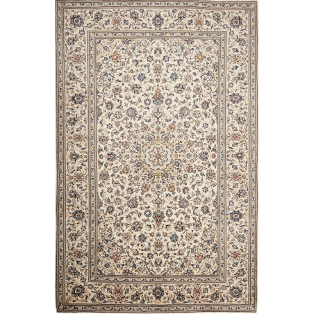 Tappeto Kashan Persia beige verde 197x303