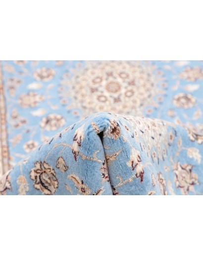Tappeto Nain 6La Persia bianco blu 85x440