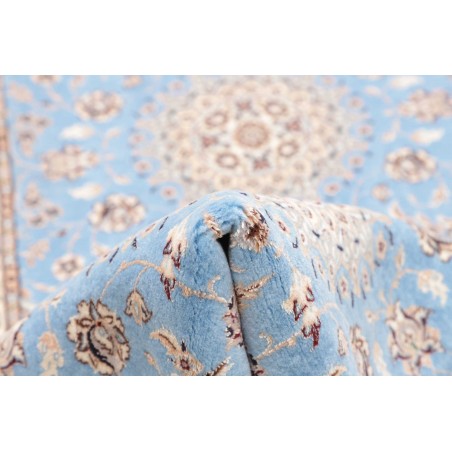 Tappeto Nain 6La Persia bianco blu 85x440