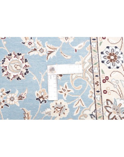 Tappeto Nain 6La Persia bianco blu 85x440