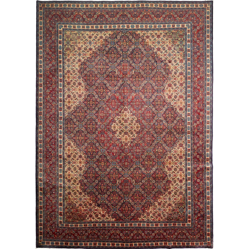 Tappeto Sarough Persia azzurro marrone 247x350 Tappeto Sarough Persia azzurro marrone 247x350