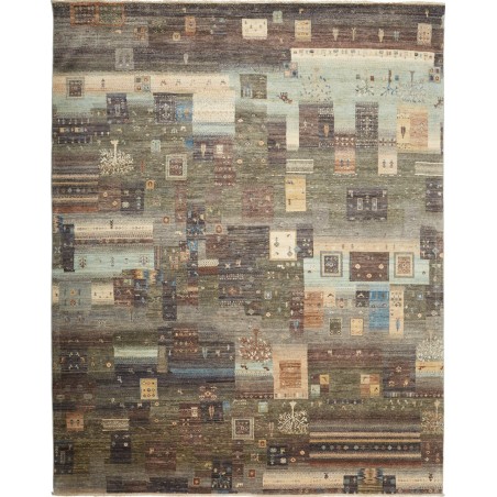 Tappeto Fun Collection Pakistan azzurro bianco 233x293
