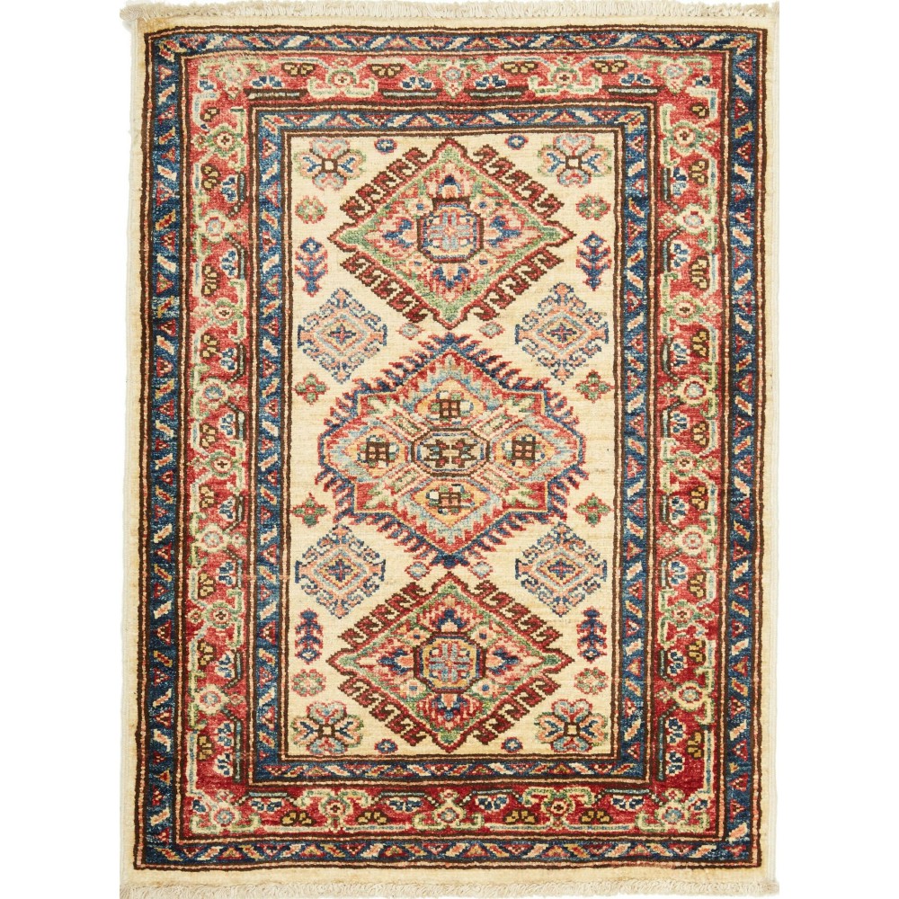 Tappeto Kazak Fine Pakistan marrone 64x91 Tappeto Kazak Fine Pakistan marrone 64x91
