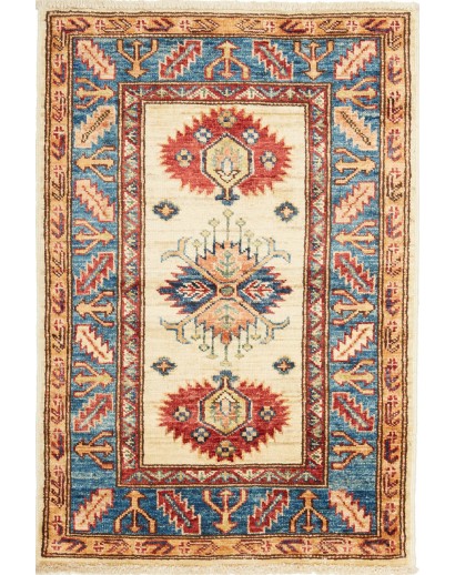 Tappeto Kazak Fine Pakistan marrone grigio 62x89