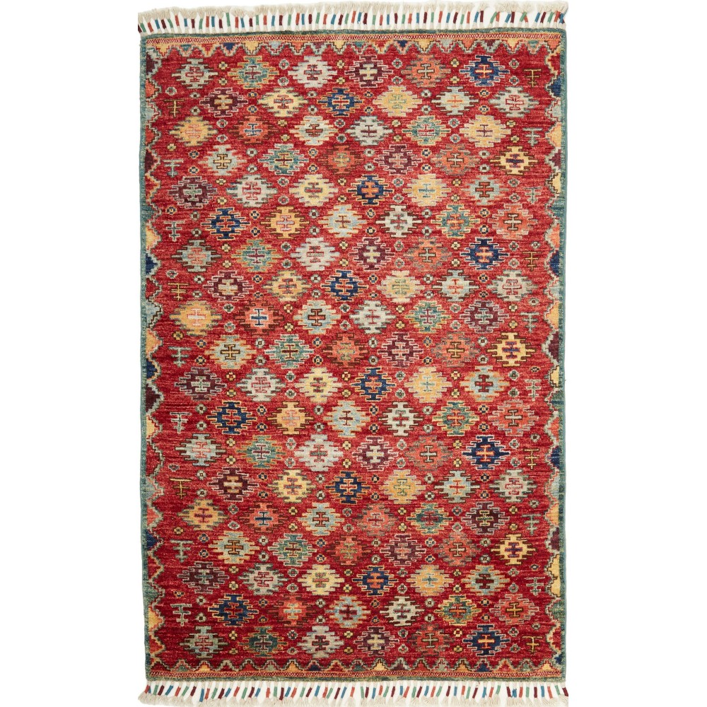 Tappeto Samarkand Pakistan marrone 95x153 Tappeto Samarkand Pakistan marrone 95x153