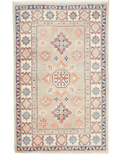 Tappeto Kazak Afghanistan bianco 79x125