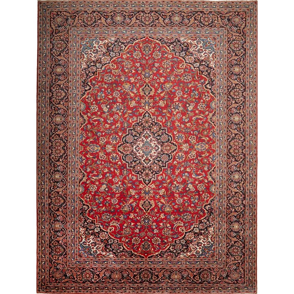 Tappeto Ardakan Persia marrone blu 292x390 Tappeto Ardakan Persia marrone blu 292x390
