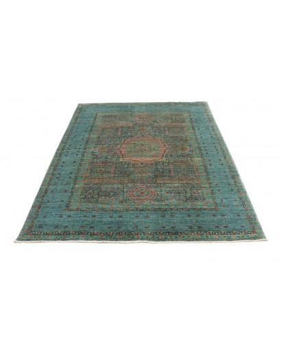 Tappeto Mamlouk Pakistan azzurro grigio 156x200
