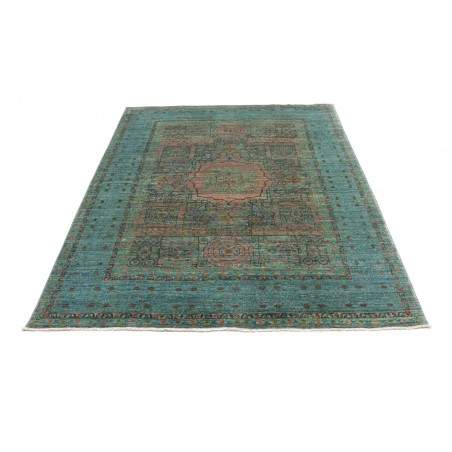 Tappeto Mamlouk Pakistan azzurro grigio 156x200