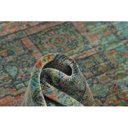 Tappeto Mamlouk Pakistan azzurro grigio 156x200