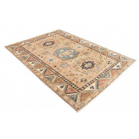 Tappeto Kazak Fine Pakistan marrone grigio 168x238