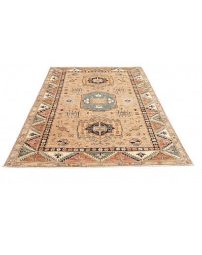 Tappeto Kazak Fine Pakistan marrone grigio 168x238